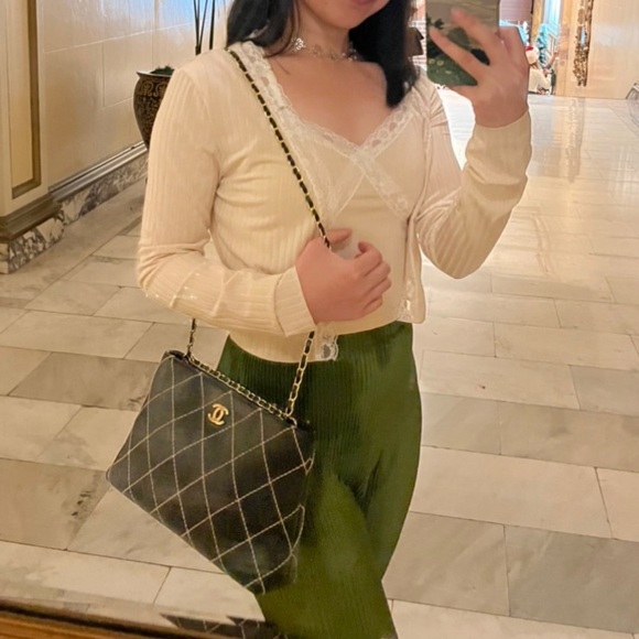 Chanel authentic wild stitch clutch - added insert strap - Picture 15 of 16